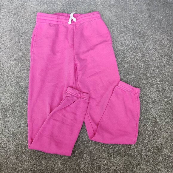 Joe Fresh Active Girls Jogger Size 7 - 8 Pink Cotton Blend Barbiecore Fitness - Picture 1 of 4